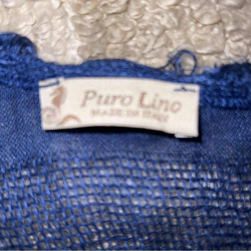 Pure Lino shirt navy - Picture 3 of 8